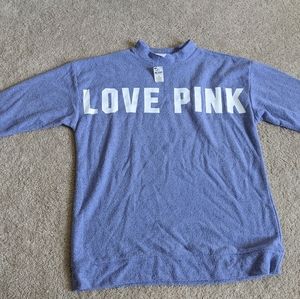 PINK Cotton Sweatshirt NWT Lavender Size M